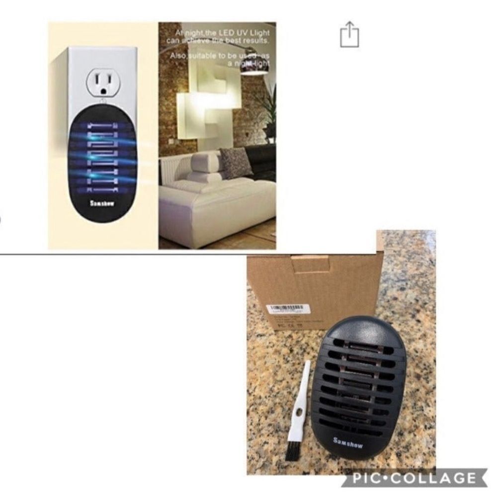 Bug Zapper Light- Indoor Pole Mount Light for Small Area Lighting - Low Power